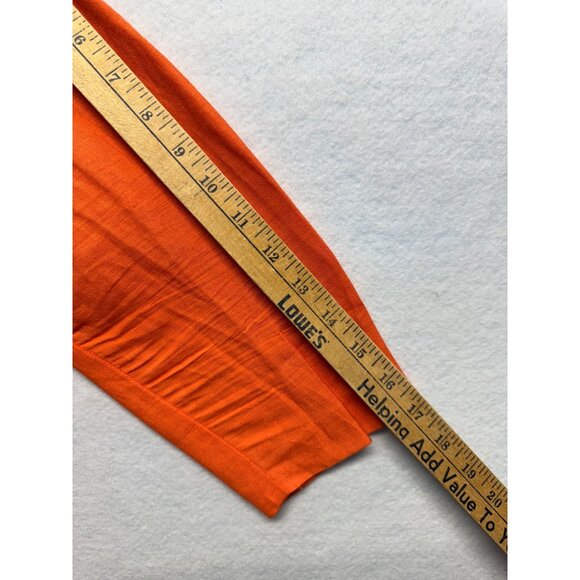 Orange Open-Front Cropped Blazer Size 12 Positive Attitude Womens Jacket - Picture 8 of 10